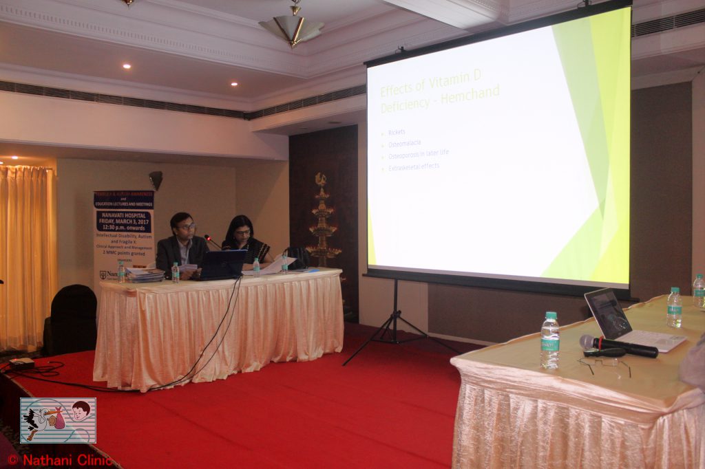Dr. Rajesh Nathani chairing a session on Vitamin D at the Pediatric Endocrinology Update, February 2017