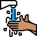 Step 5: Rinsing hands under clean running water to wash away soap suds and trapped bacteria for Mumbai families